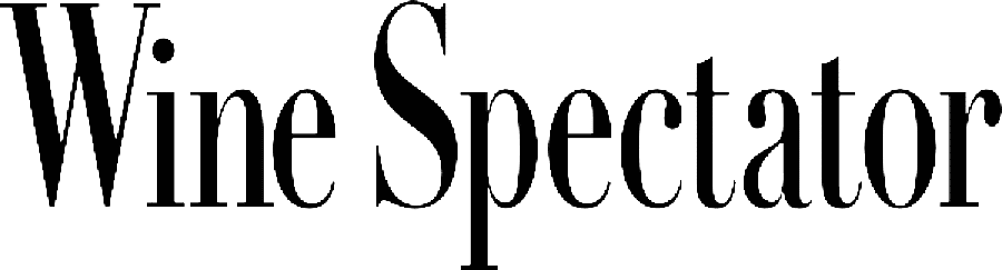 Logo of Wine Spectator featuring the publication's name in a stylized, serif font.